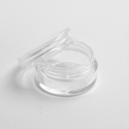 Mini liten kosmetisk burk grädde plast burk